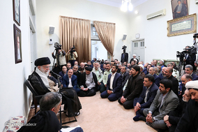 دیدار مسئولان و دست‌اندرکاران حج با رهبر معظم انقلاب