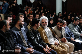 آیین بزرگداشت روز دانشجو با سخنرانی حجت الاسلام غلامحسین محسنی اژه‌ای و معاون اول و سخنگوی قوه قضاییه دانشکده ادبیات دانشگاه تهران
