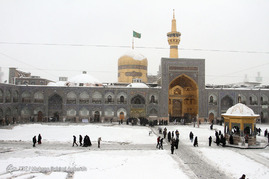 بارش نخستین برف پاییزی - مشهد
