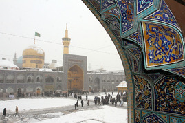 بارش نخستین برف پاییزی - مشهد
