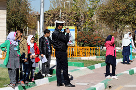 جام قهرمان ترافیک با حضور دانش آموزان در شیراز