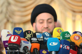 نشست خبری رئیس مجلس اعلای عراق
