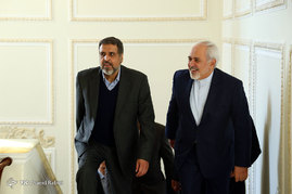 دیدار محمدجواد ظریف وزیر امور خارجه ایران با رمضان عبدالله دبیرکل جنبش جهاد اسلامی فلسطین