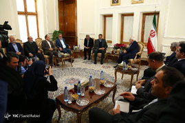 دیدار محمدجواد ظریف وزیر امور خارجه ایران با رمضان عبدالله دبیرکل جنبش جهاد اسلامی فلسطین
