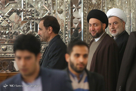 دیدار رئیس مجلس اعلای عراق با علی لاریجانی
