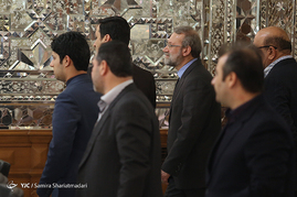 دیدار رئیس مجلس اعلای عراق با علی لاریجانی
