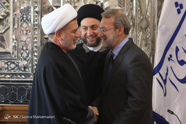 دیدار رئیس مجلس اعلای عراق با علی لاریجانی
