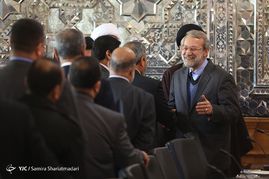 دیدار رئیس مجلس اعلای عراق با علی لاریجانی

