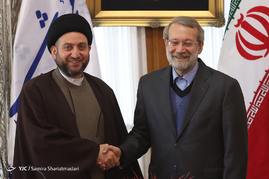 دیدار رئیس مجلس اعلای عراق با علی لاریجانی

