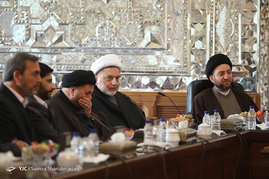 دیدار رئیس مجلس اعلای عراق با علی لاریجانی
