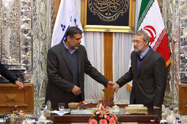 دیدار علی لاریجانی با رمضان عبدالله دبیرکل جنبش جهاد اسلامی فلسطین