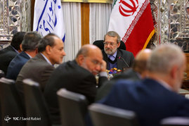 دیدار علی لاریجانی با رمضان عبدالله دبیرکل جنبش جهاد اسلامی فلسطین