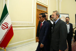 دیدار علی لاریجانی با رئیس جمهور اندونزی 