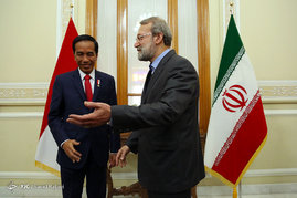 دیدار علی لاریجانی با رئیس جمهور اندونزی 