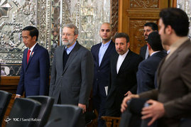 دیدار علی لاریجانی با رئیس جمهور اندونزی 