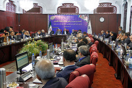 نشست بررسی عملکرد اقتصاد مقاومتی با حضور اسحاق جهانگیری معاون اول ریاست جمهوری و علی طیب نیا وزیر اقتصاد