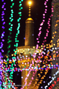 آذین بندی و چراغانی حرم رضوی در شب میلاد حضرت محمد مصطفی(ص)
