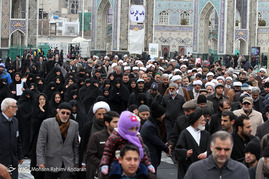 مراسم تشییع پیکر مرحوم آیت‌الله واعظ‌‌ زاده خراسانی - مشهد
