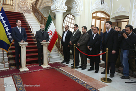 دیدار روسای مجلس ایران و بوسنی 