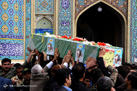 تشییع شهید مدافع حرم در شیراز
