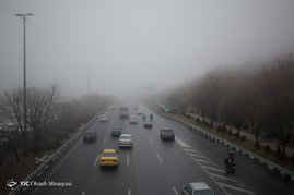 هوای مه آلود تهران