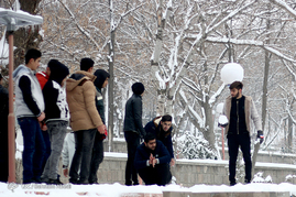 بارش برف در تبریز‎
