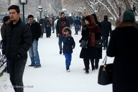 بارش برف در تبریز‎
