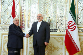 دیدار وزیر امور خارجه سوریه با ظریف