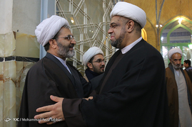 مراسم اولین سالگرد شهادت شیخ نمر باقرالنمر در مسجد اعظم قم‎
