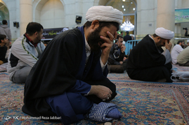 مراسم اولین سالگرد شهادت شیخ نمر باقرالنمر در مسجد اعظم قم‎
