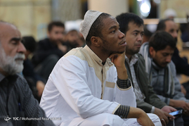 مراسم اولین سالگرد شهادت شیخ نمر باقرالنمر در مسجد اعظم قم‎
