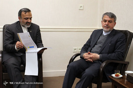 دیدار وزیر فرهنگ و ارشاد اسلامی با آیت الله علم الهدی - مشهد
