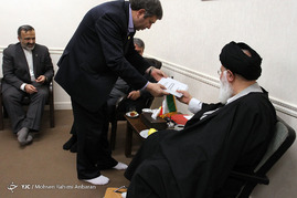دیدار وزیر فرهنگ و ارشاد اسلامی با آیت الله علم الهدی - مشهد
