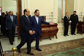 دیدار علی لاریجانی با نوری المالکی معاون اول رئیس جمهور عراق