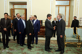 دیدار علی لاریجانی با نوری المالکی معاون اول رئیس جمهور عراق