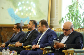 دیدار علی لاریجانی با نوری المالکی معاون اول رئیس جمهور عراق
