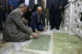 افتتاح دفتر صدا و سیما در حرم حضرت عبدالعظیم حسنی(ع) با حضور رئیس رسانه ملی‎
