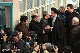 مراسم وداع با پیکر آیت‌الله هاشمی رفسنجانی با حضور رئیس جمهور
