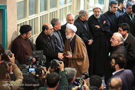 مراسم وداع با پیکر آیت‌الله هاشمی رفسنجانی با حضور رئیس جمهور
