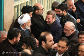 مراسم وداع با پیکر آیت‌الله هاشمی رفسنجانی با حضور رئیس جمهور
