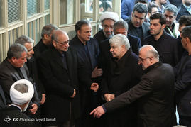 مراسم وداع با پیکر آیت‌الله هاشمی رفسنجانی با حضور رئیس جمهور
