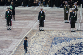 خاکسپاری پیکر آیت الله هاشمی رفسنجانی در مرقد مطهر
