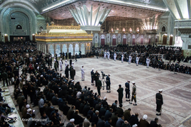 خاکسپاری پیکر آیت الله هاشمی رفسنجانی در مرقد مطهر
