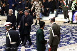 خاکسپاری پیکر آیت الله هاشمی رفسنجانی در مرقد مطهر