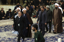 خاکسپاری پیکر آیت الله هاشمی رفسنجانی در مرقد مطهر