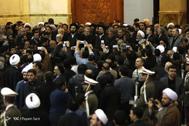 خاکسپاری پیکر آیت الله هاشمی رفسنجانی در مرقد مطهر