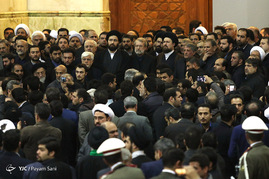 خاکسپاری پیکر آیت الله هاشمی رفسنجانی در مرقد مطهر