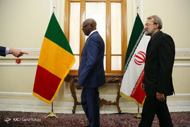دیدار رئیس مجلس مالی با علی لاریجانی 