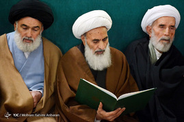 مراسم ترحیم آیت الله هاشمی رفسنجانی در حرم رضوی
