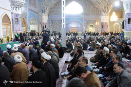 مراسم ترحیم آیت الله هاشمی رفسنجانی در حرم رضوی
